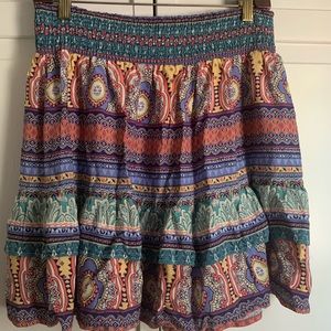 Pull-On Ruffle Detail skirt